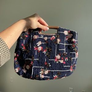 Floral Beaded Anthropologie Clutch